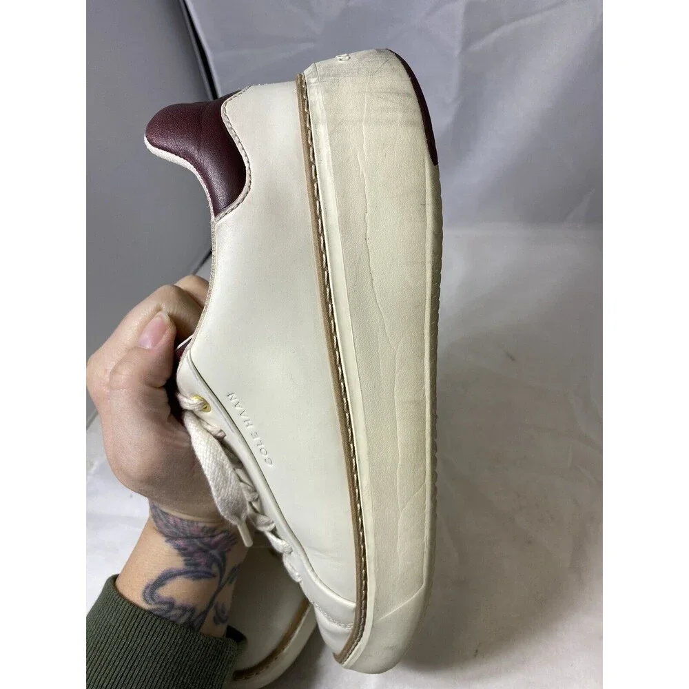Cole Haan Women’s GrandPrø Topspin Sneakers Size 8.5 B White Leather
